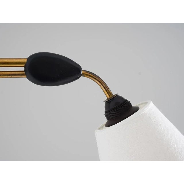 Wood Mid-Century Scandinavian Swivel Arm Wall Lamp by Pagos, 1950s For Sale - Image 7 of 10