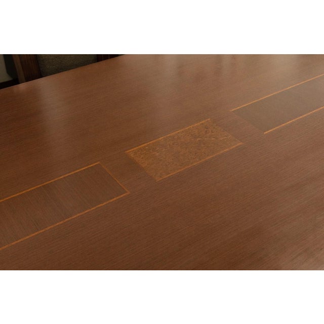 Late 20th Century Excelsior Designs Made in Italy Dining Room Table With Leaves For Sale - Image 5 of 9