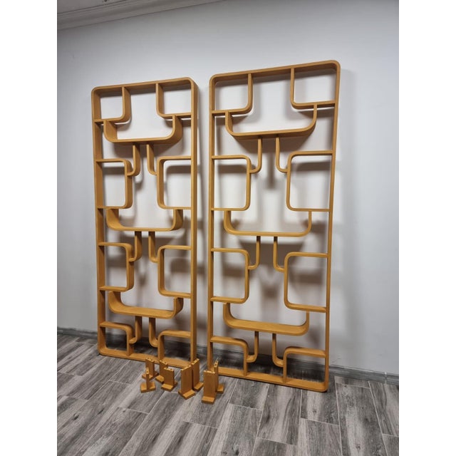 Room Dividers by Ludvik Volak for Drevopodnik Holesov, 1950s, Set of 2, in Restored conditions. Designed 1950 to 1959 I...