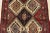 1990s Yalameh Rug 3'5'' X 5'11'' Multicolor Wool Vintage Tribal Hand-Knotted Carpet For Sale - Image 5 of 12