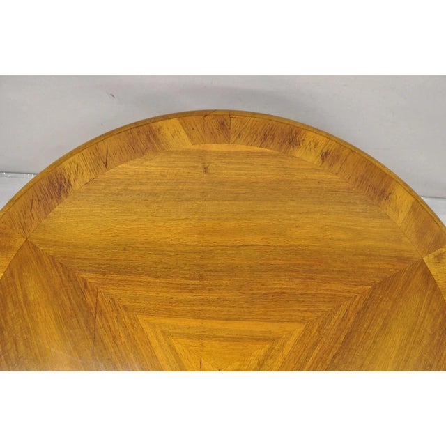 Antique German Renaissance Revival Carved Walnut Paw Feet Round Center Table For Sale - Image 10 of 12