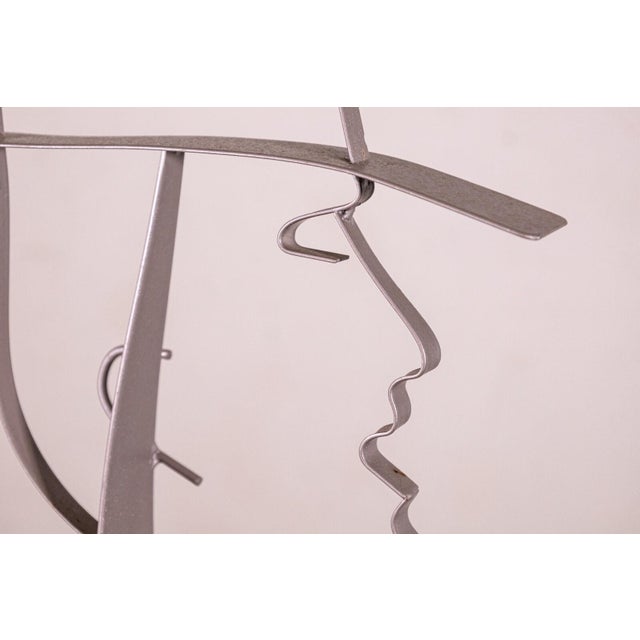 2010s Artisan House Curtis Jere Male Silhouette Metal Contemporary Modern Sculpture For Sale - Image 5 of 7