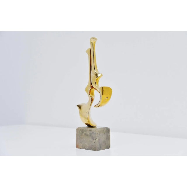 Bronze Guitar - Violin Sculpture by Hattakitkosol Somchai, 1970s For Sale - Image 3 of 9