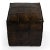 Spritely Home Accent Furniture Leon Leather Ottoman, Dark Brown For Sale - Image 4 of 7
