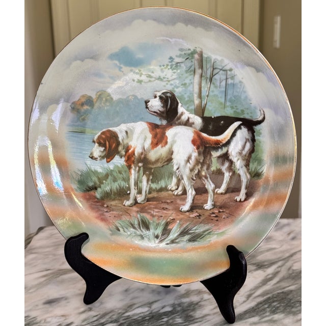 Antique Unger & Schilde Irish Setter Hunting Scene Decorative Plate For Sale - Image 11 of 18