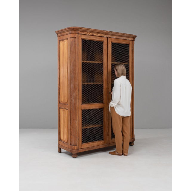 19th Century France Tan Wood Storage Cabinets & Cupboards For Sale - Image 9 of 11
