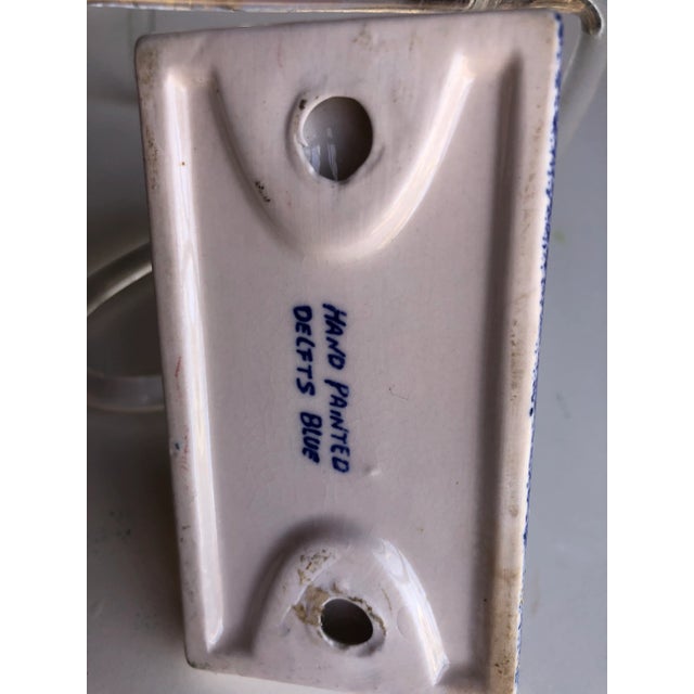 Vintage Delft Little Dutch Girl Figurine & Candle Holder For Sale In New York - Image 6 of 8