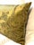 Antique Acid-Green Crushed Silk Velvet Applique Bolster Pillow. Silk backing, hand stitched closure, no zipper....