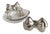 Vintage Bottle Accessories Silver-Plated Bows, Set of 2 For Sale