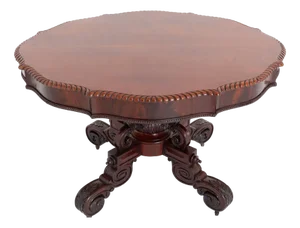 Antique French Centre Table in Mahogany, 1870s
