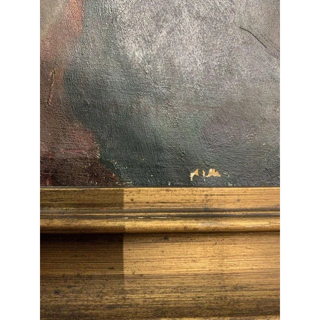 Swedish Artist, Man with a Pipe, Early 20th Century, Oil on Canvas For Sale - Image 6 of 9