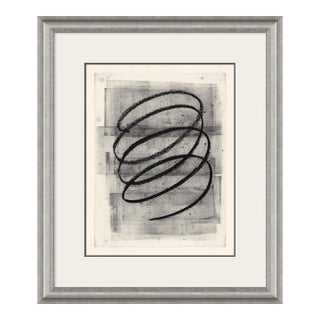 Black Swirl No. 2 Framed Art Print by David Phoenix For Sale