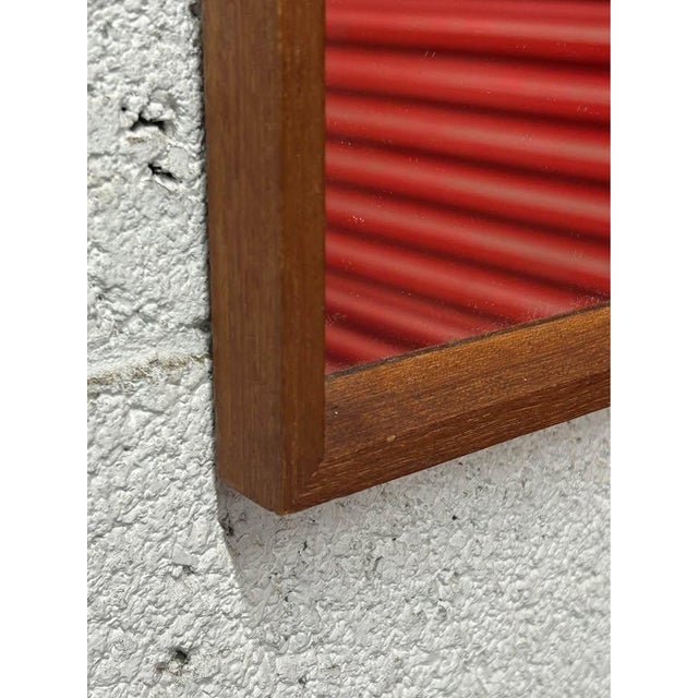 1960's Mid Century Modern Danish Teak Wall Mirror. Mid Century Modern 1960’s solid teak Danish wall mirror. Measurements:...