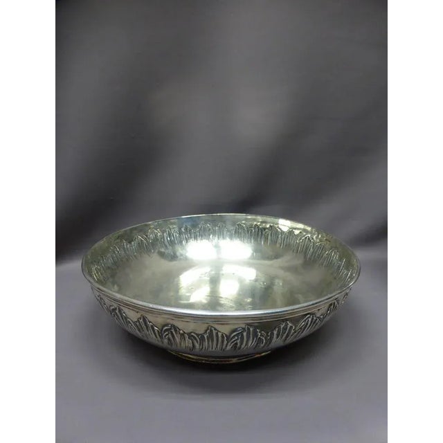 19th-Century Silver-Plated Ewer and Basin, Set of 2 For Sale - Image 9 of 12