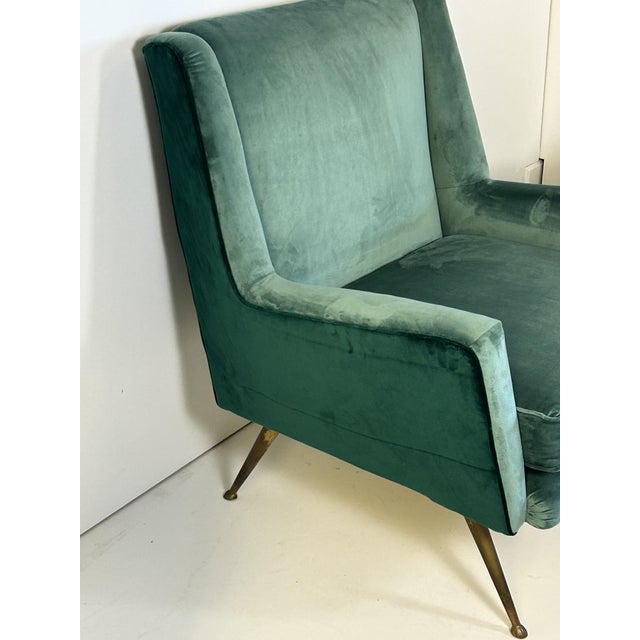 Forest Green Conversation Chairs, 1950s, Set of 2 For Sale - Image 8 of 14