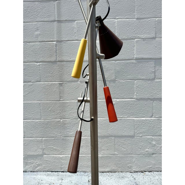 Vintage Mid-Century Modern Triennale Adjustable Floor Lamp For Sale - Image 4 of 7
