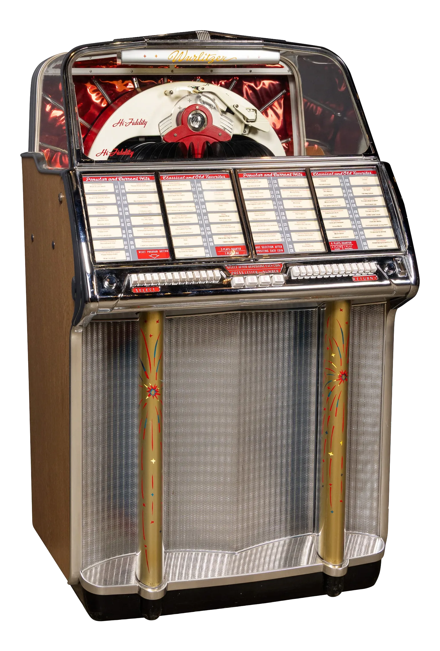 Vintage American Wurlitzer 1800 Jukebox, 1955 | Chairish