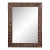 Vintage Marquetry Wood Inlay Mirror With Mother-of-Pearl Accents For Sale