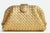 Gold 2025 Bottega Veneta Lauren 1980 Gold Leather Clutch Shoulder Bag Pouch Handbag For Sale - Image 8 of 17