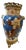19th Century Enameled Baluster Vase with Gilt Bronze Mount For Sale