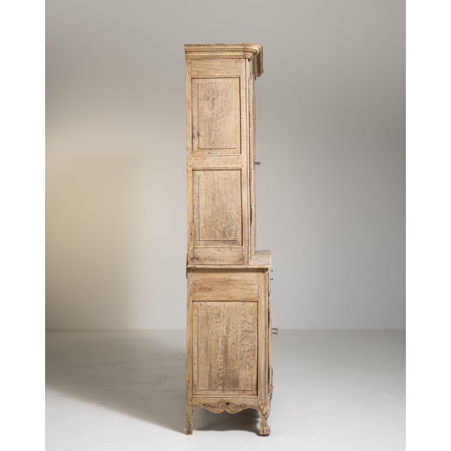 Louis XIV Oak Vitrine, Baroque Style, France, 19th Century For Sale - Image 15 of 16