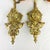 Mid 20th Century Vintage Pair of Czech Amber Glass Beaded Wall Sconces For Sale - Image 5 of 12