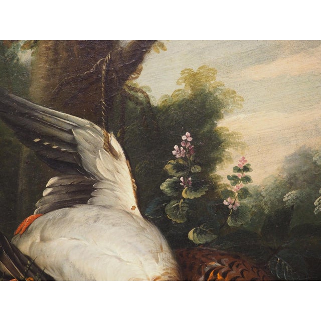 Pair of French Antique Hunt Trophy Paintings in Giltwood Frames, 19th Century For Sale - Image 18 of 18