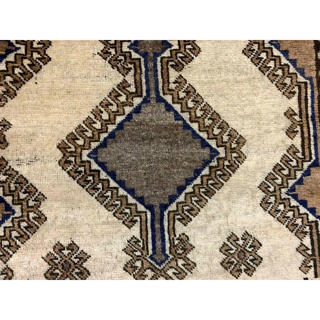 1950s Vintage Middle Eastern Red Shabby Chic Rug, 1950s For Sale - Image 5 of 9