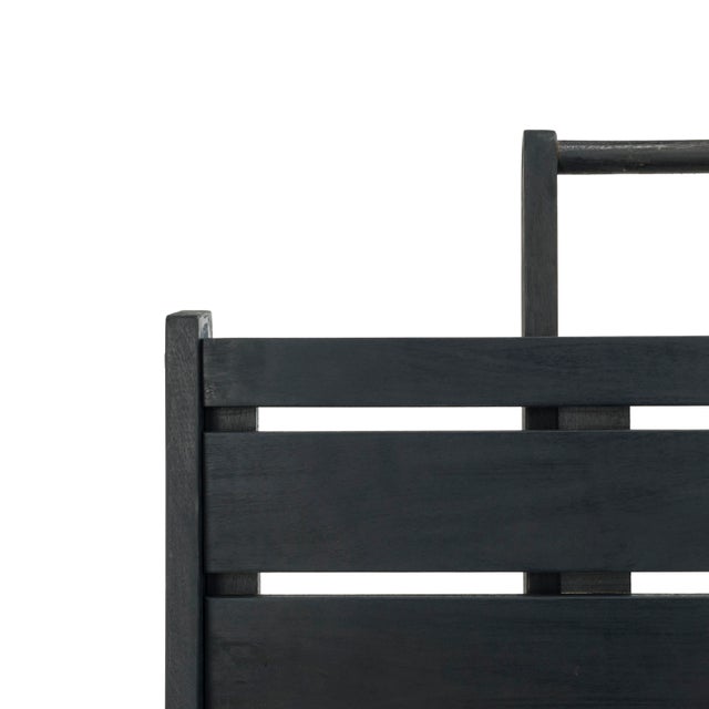 Belamy Outdoor Transformer Bench in Dark Slate Grey For Sale In Philadelphia - Image 6 of 10