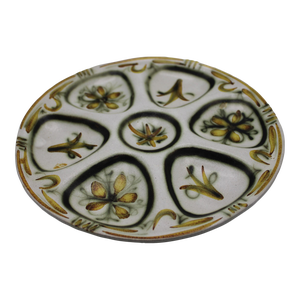 Mid 20th Century Quimper Keralac G6 Oyster Plate