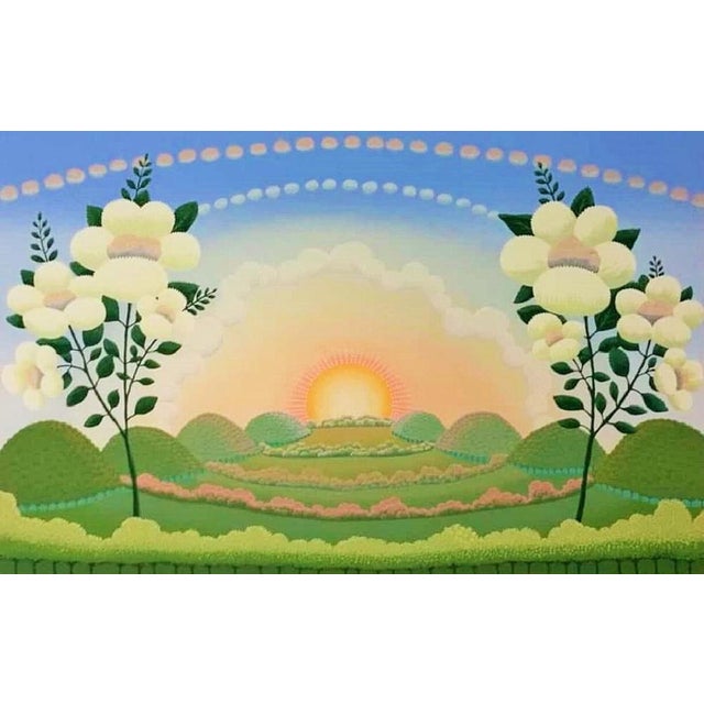 Breaking Dawnis a colored screen print hand-signed (whole signature) and numbered in pencil in the lower margin. Edition...