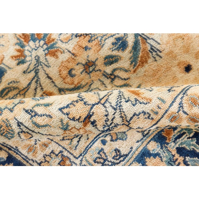 Authentic Persian Meshad Botanic Handmade Wool Carpet For Sale - Image 4 of 9