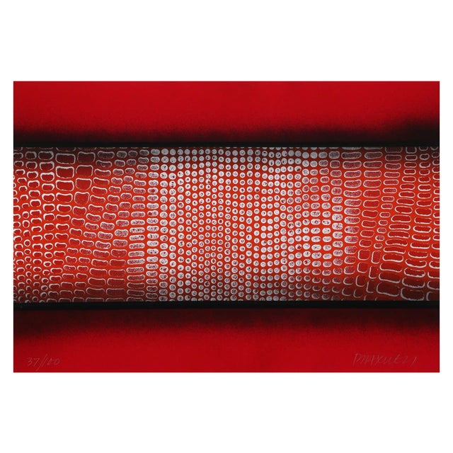 Paul Maxwell "Abstract (Red)" Serigraph For Sale