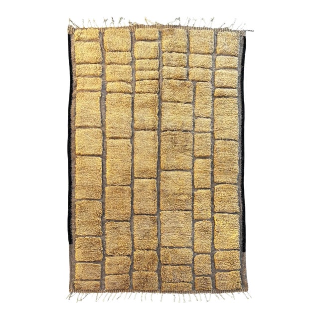 Moroccan Mrirt Rug Handmade Wool For Sale