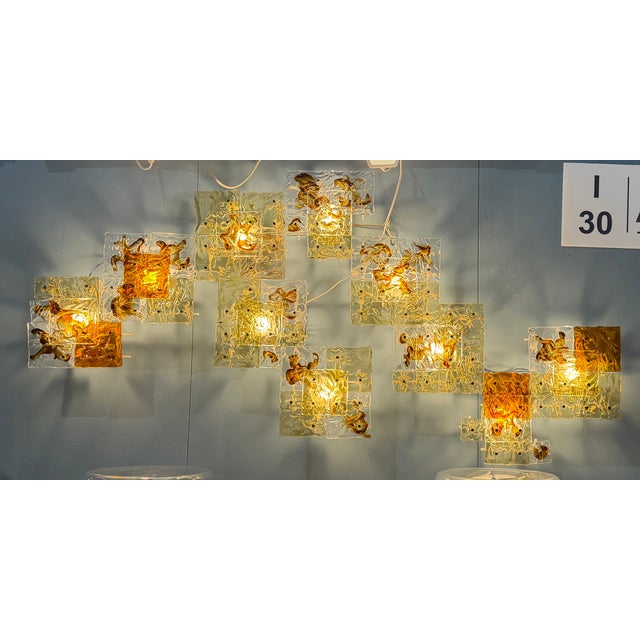 Patchwork Appliques by Toni Zuccheri for Venini, 1970, Set of 10 For Sale - Image 12 of 13