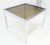 Flip Top 40" Square Crome Base Smoked Glass Top Dining Table 84" Extended Clean!