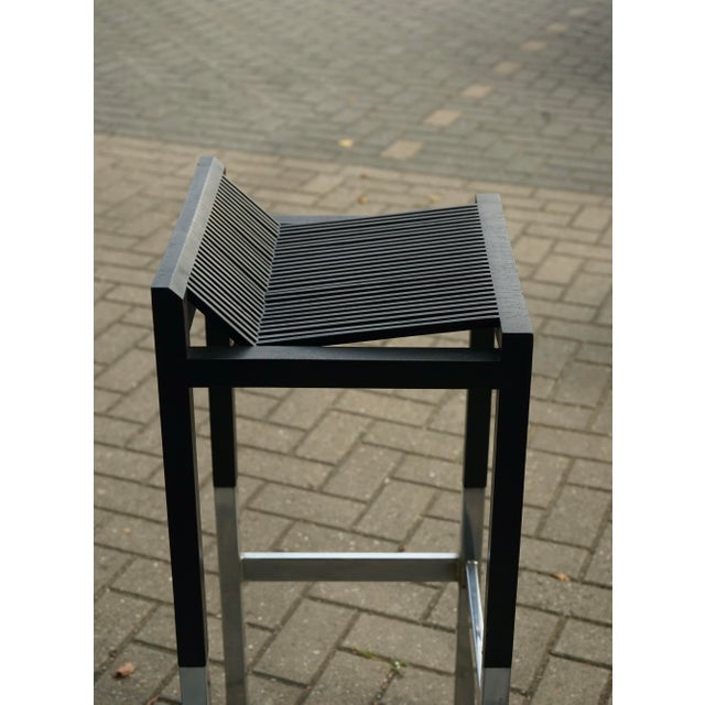 Minimalist Bar Stools by Ruud Jan Kokke, 1980s, Set of 2 For Sale - Image 18 of 18