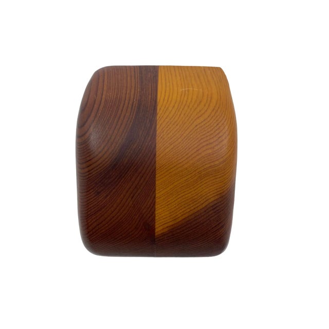 Vintage MCM Handcrafted Native Redwood Bunny Puzzle Jewelry Box For Sale - Image 9 of 10