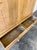Tan Antique Linen Press, Storage Cabinet With Drawers For Sale - Image 8 of 12