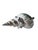 Oversized 14” Silver Leaf Horse Conch Shell Sculpture – Natural Coastal Object, Hand-Finished Organic Luxe Decor For Sale - Image 4 of 7