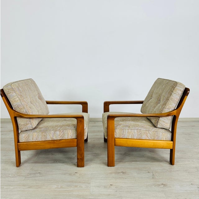 Mid-Century Modern Danish Easy Chairs - A Pair For Sale - Image 3 of 8
