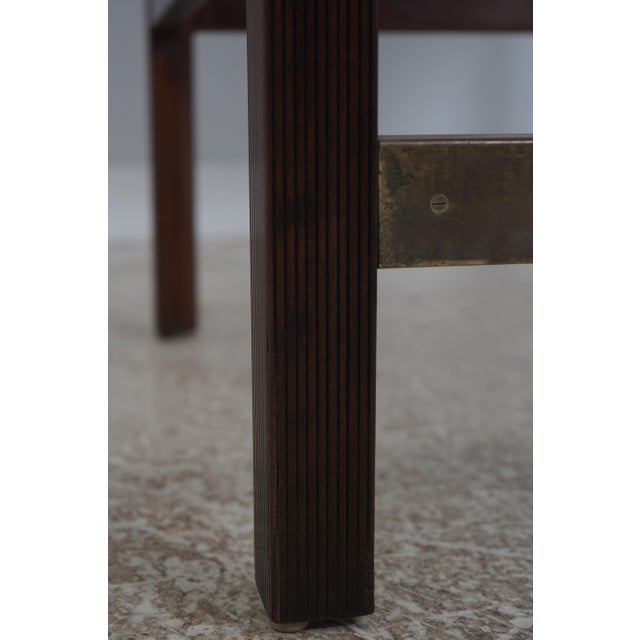 Kittinger Leather Top Mahogany Architects Desk For Sale - Image 12 of 18