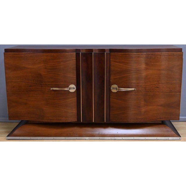 Brown Art Deco Buffet, 1940s For Sale - Image 8 of 18