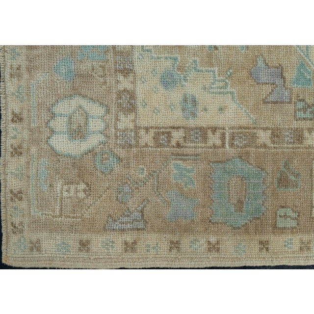 Turkish Oushak Runner Rug 3' x 7'8" #17503 For Sale - Image 4 of 8
