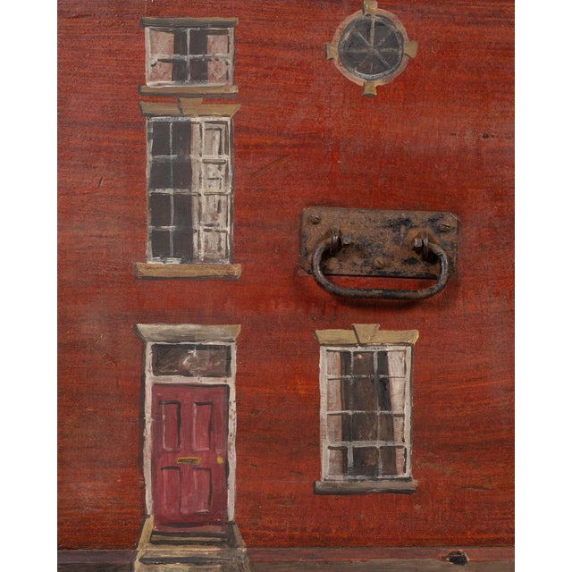 19th Century Country English Chest With House Facade Georgian Trunk For Sale - Image 16 of 18