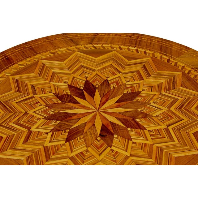 Italian Inlaid Walnut Sorrento Table, 1880s For Sale - Image 6 of 7