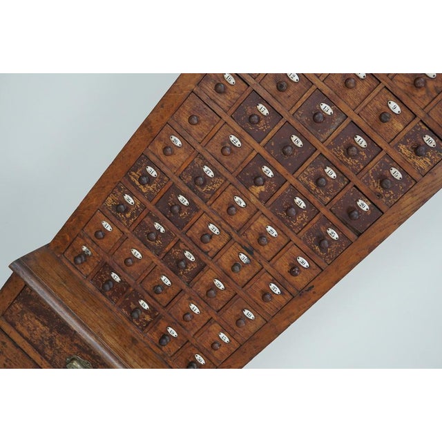 French Jewelers Cabinet in Oak For Sale - Image 3 of 18