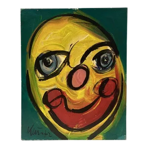 Peter Keil Oil on Canvas, 'The Clown' Painting