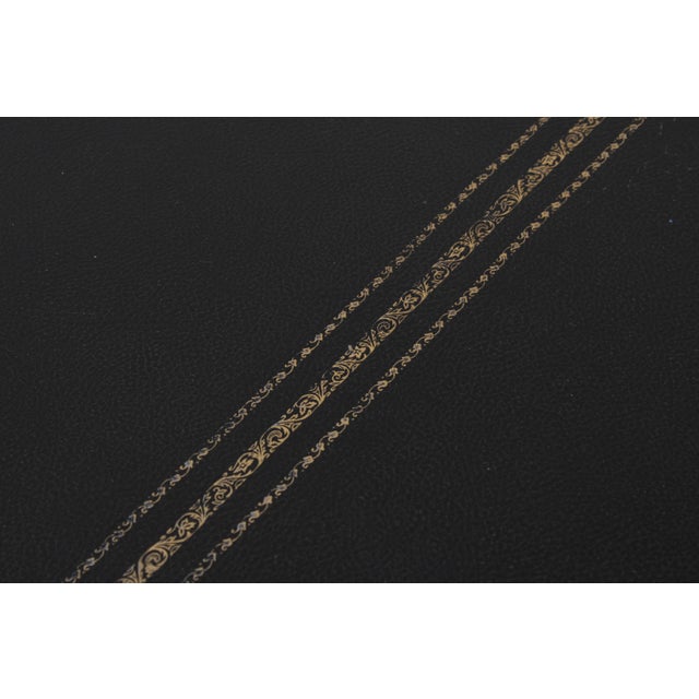 Vintage Louis XV Bureau Plat Writing Desk W. Leather Top For Sale - Image 10 of 18