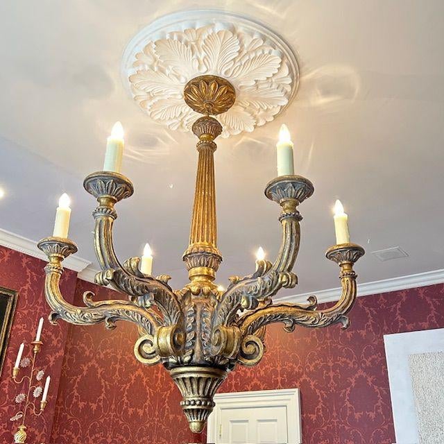 2000 - 2009 Bartoli 6- Arm Chandelier by Michael Taylor Designs For Sale - Image 5 of 5